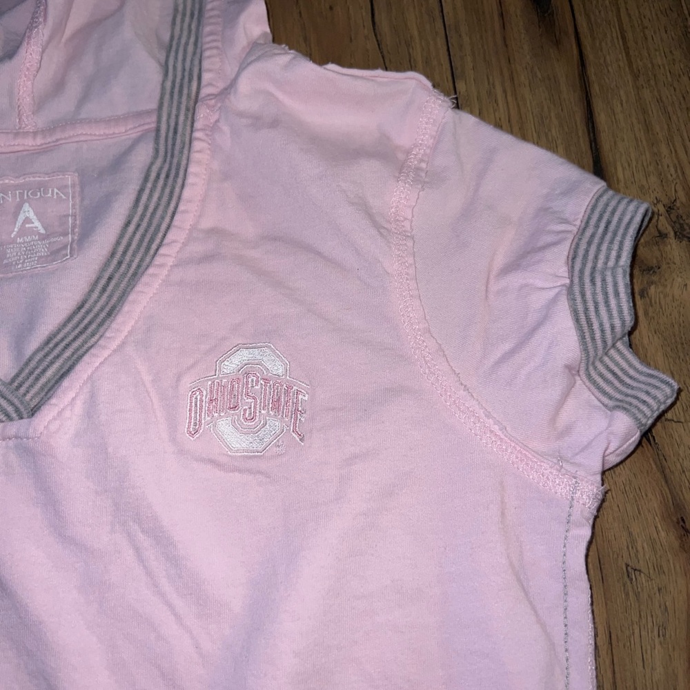 light pink ohio state shirt with hood 58 - Picture 2 of 4